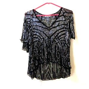 Parker Gun-Metal Sequin Too